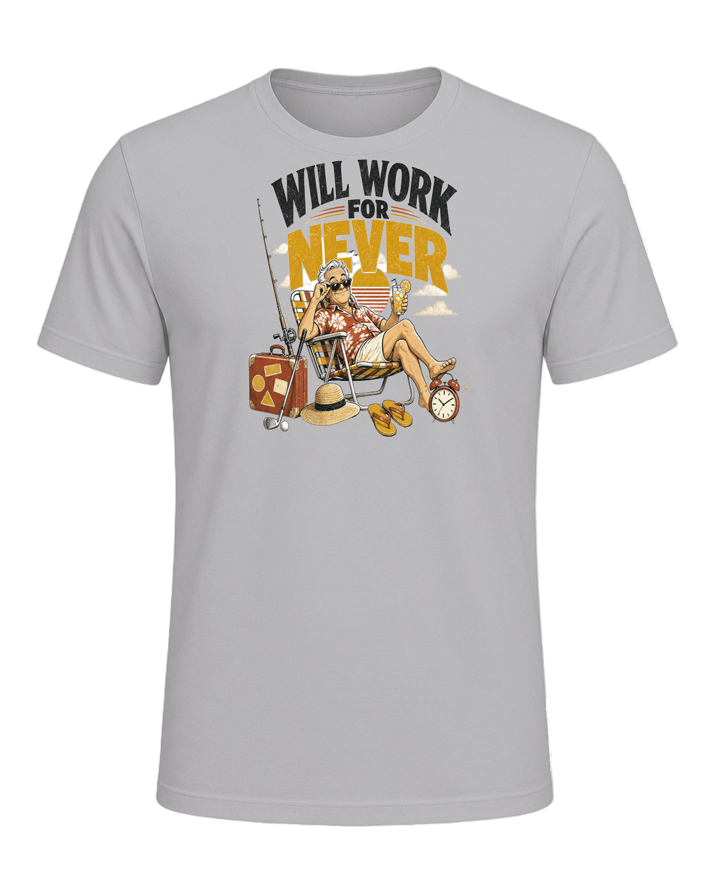 Will work for never — Athletic Heather