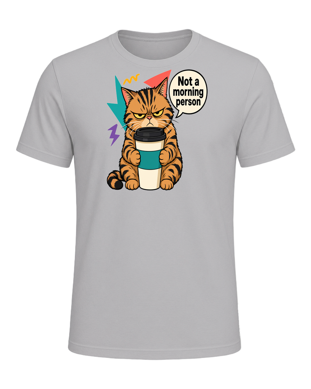 Grumpy Tabby Coffee — Athletic Heather