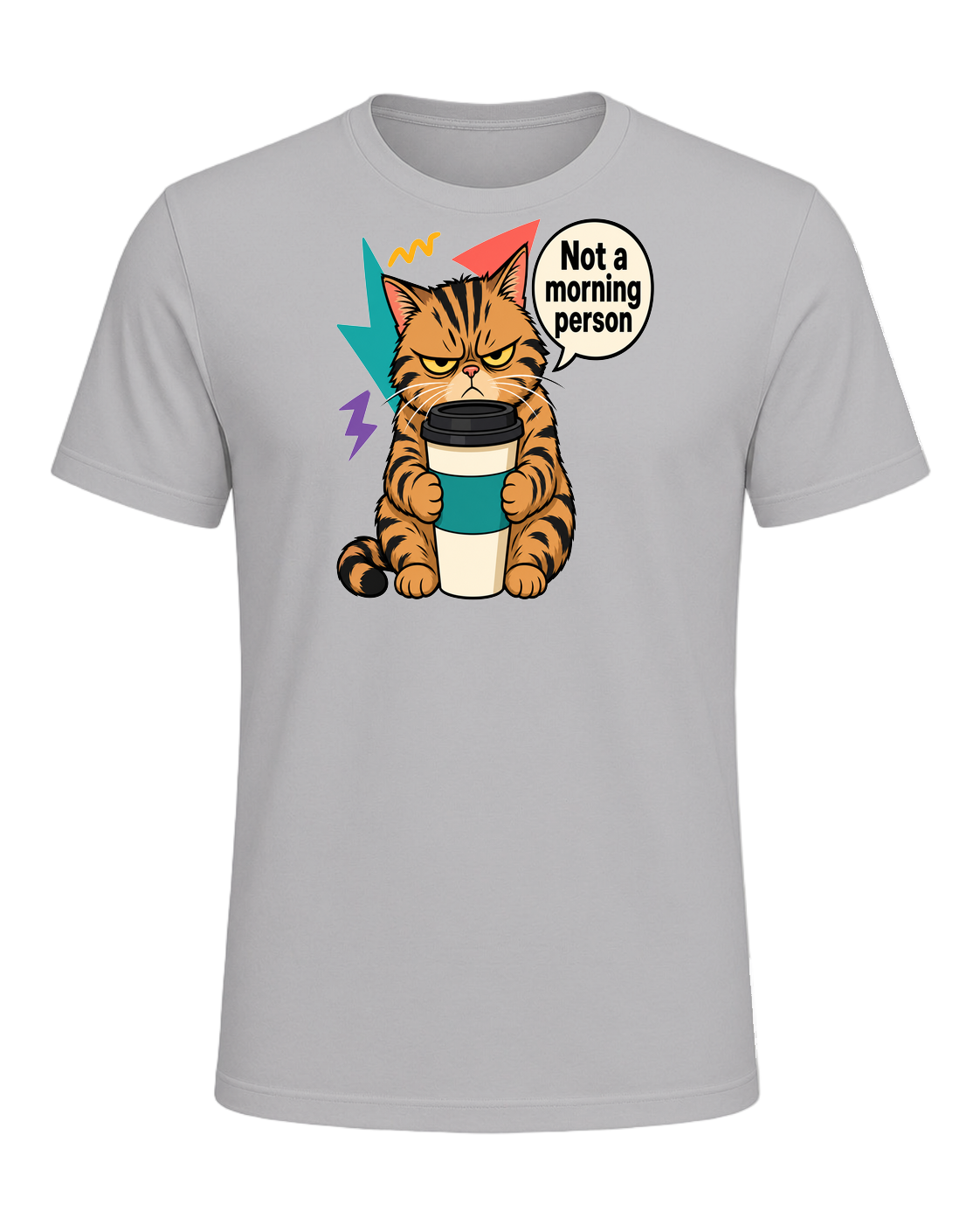 Grumpy Tabby Coffee — Athletic Heather