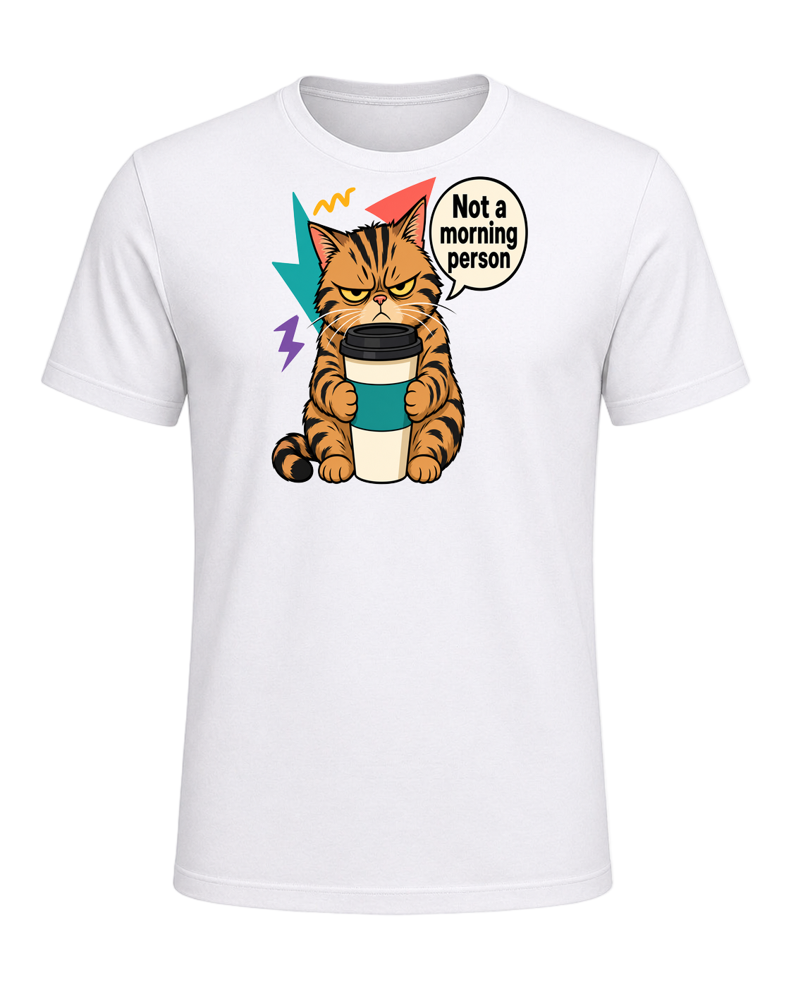 Grumpy Tabby Coffee — White