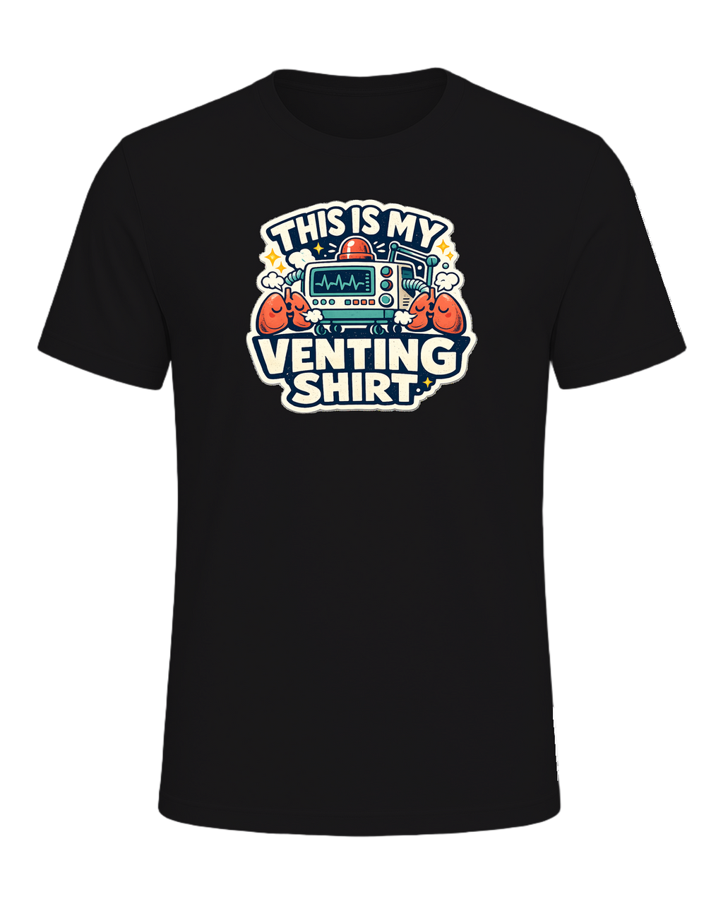 This Is My Venting Shirt Tee — Dark Grey Heather
