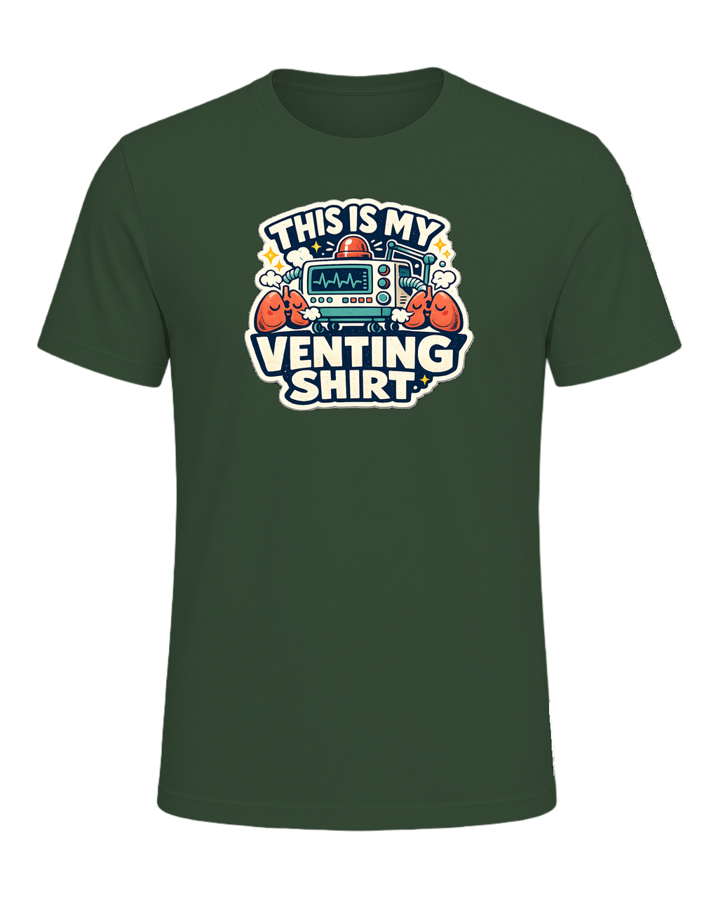 This Is My Venting Shirt Tee — Heather Forest