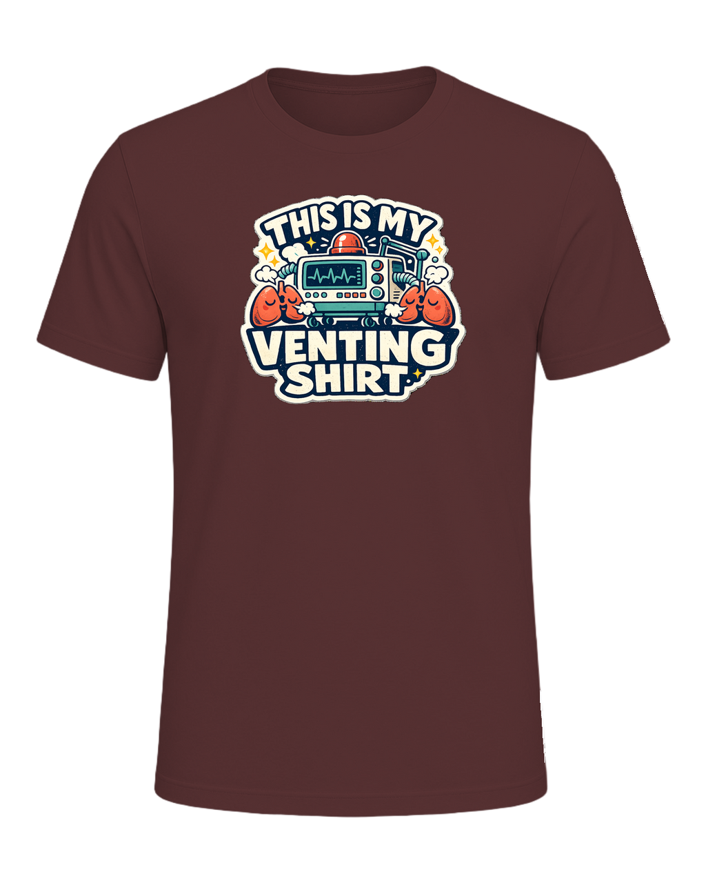 This Is My Venting Shirt Tee — Heather Maroon