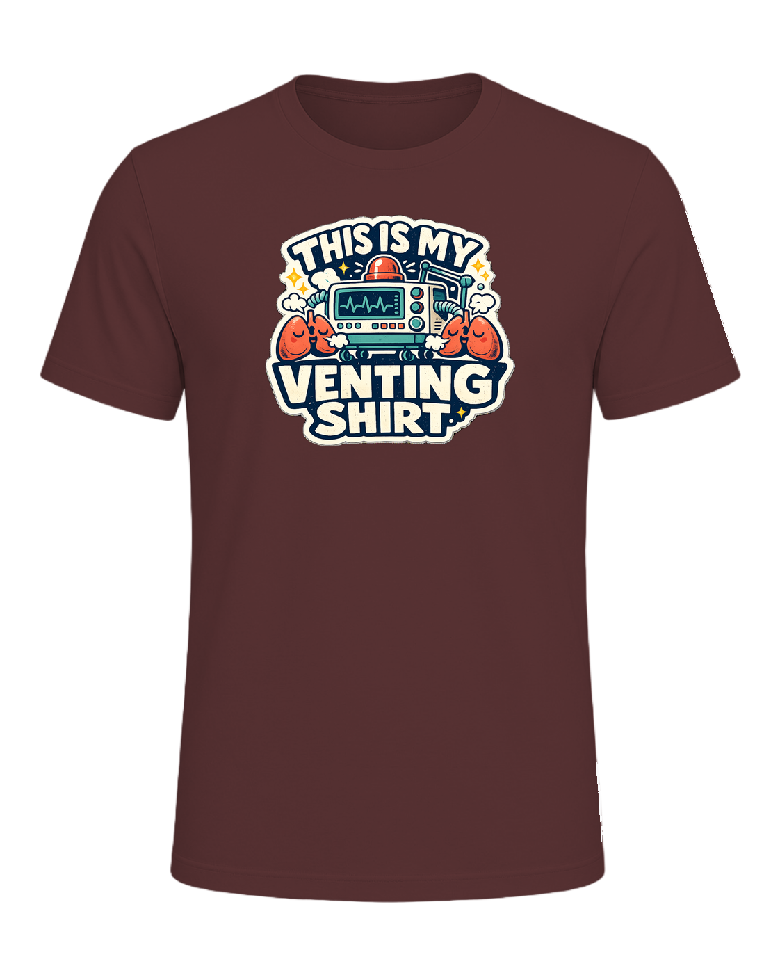This Is My Venting Shirt Tee — Heather Maroon