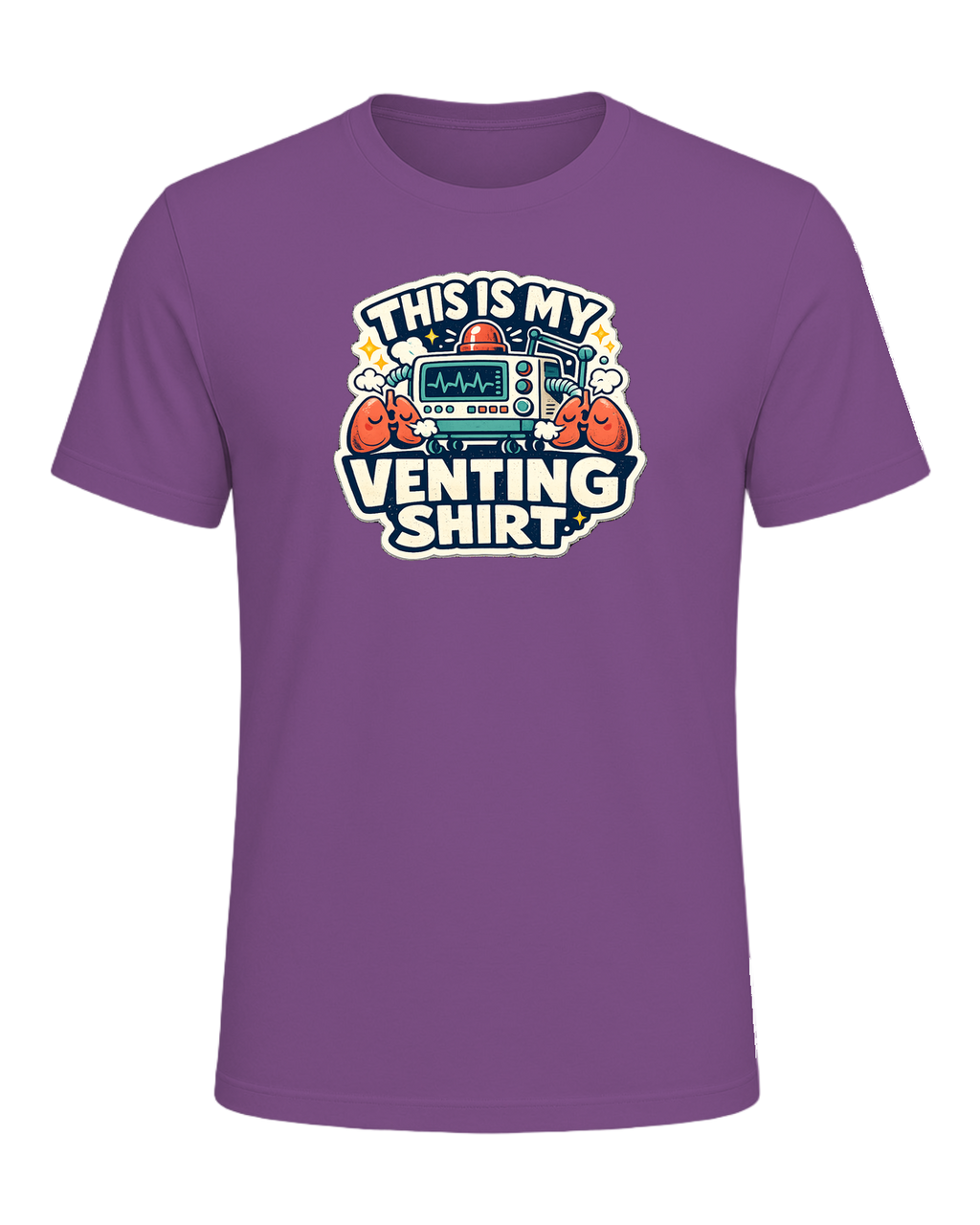This Is My Venting Shirt Tee — Heather Team Purple