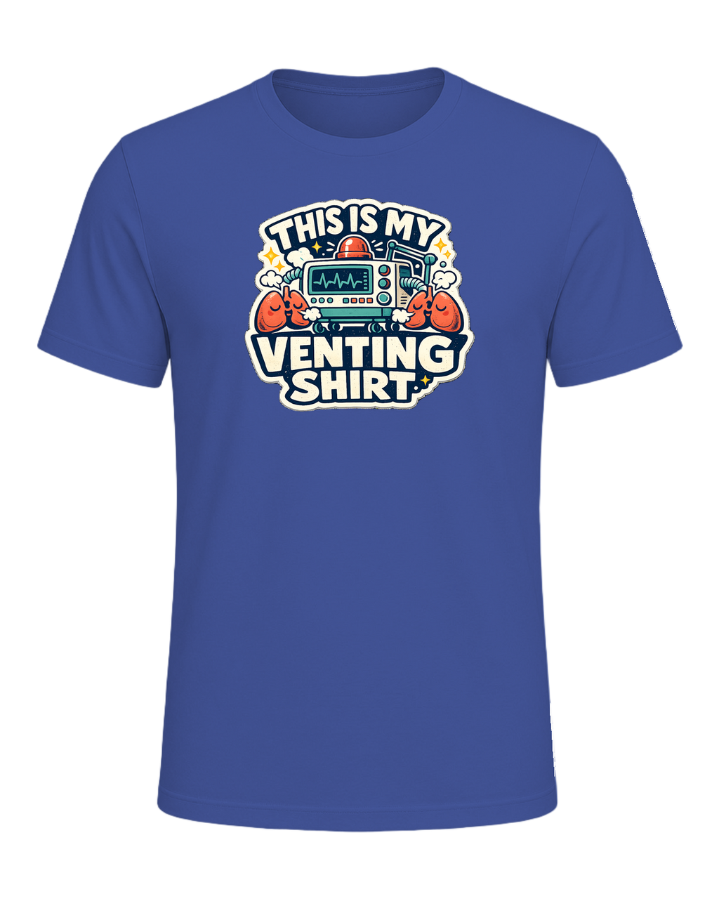 This Is My Venting Shirt Tee — Heather True Royal