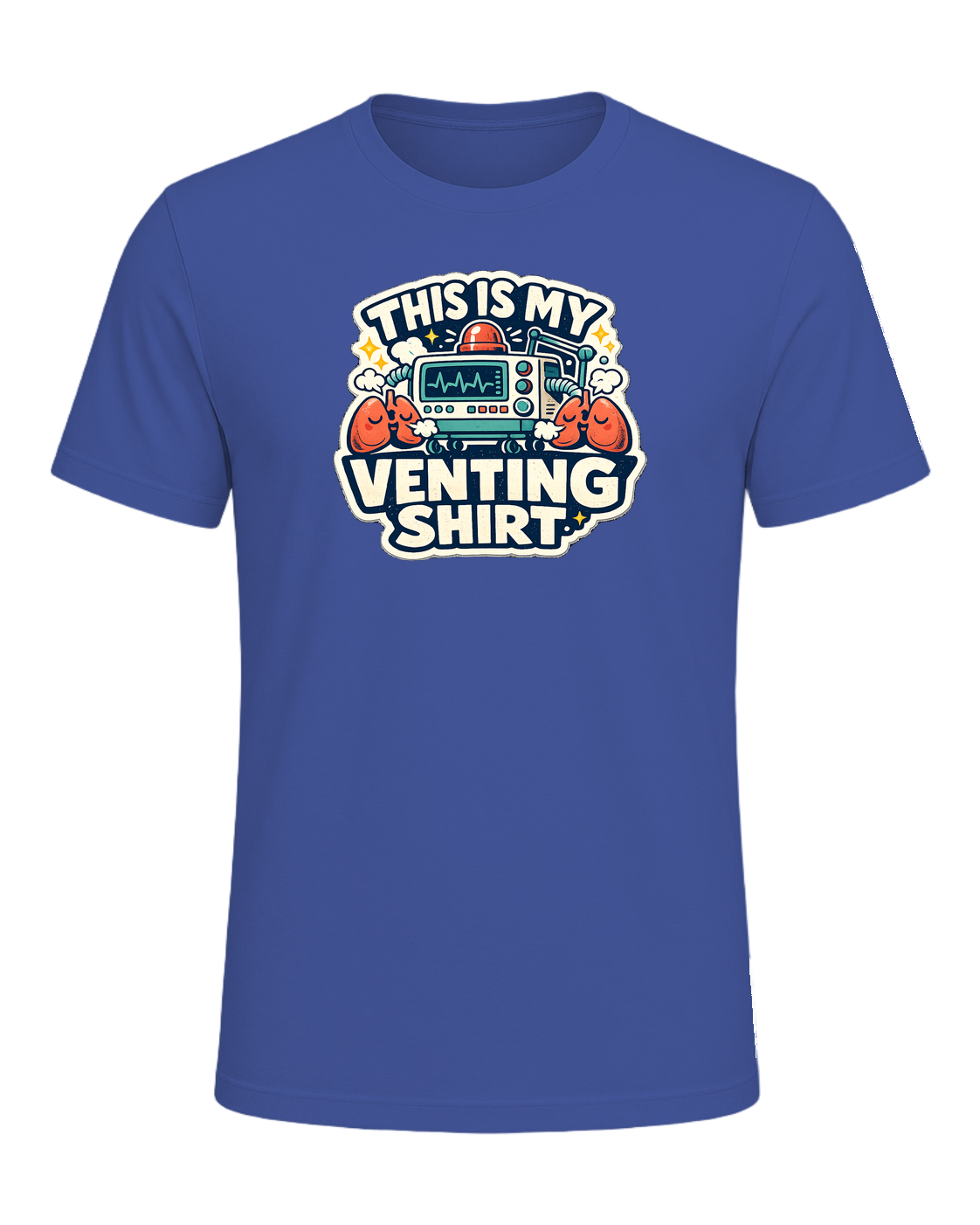 This Is My Venting Shirt Tee — Heather True Royal
