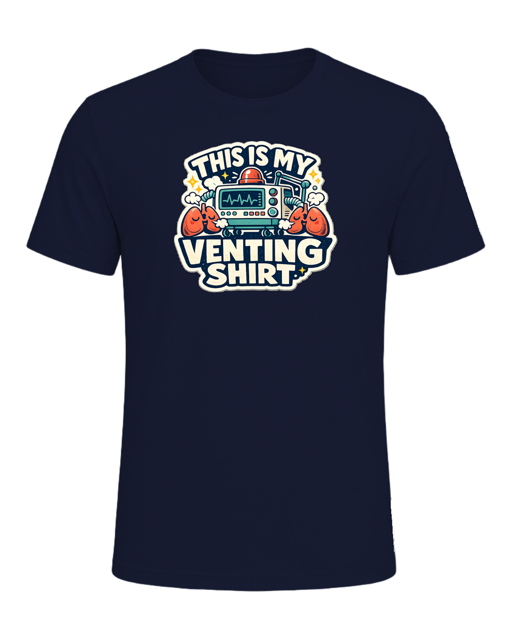 This Is My Venting Shirt Tee — Navy