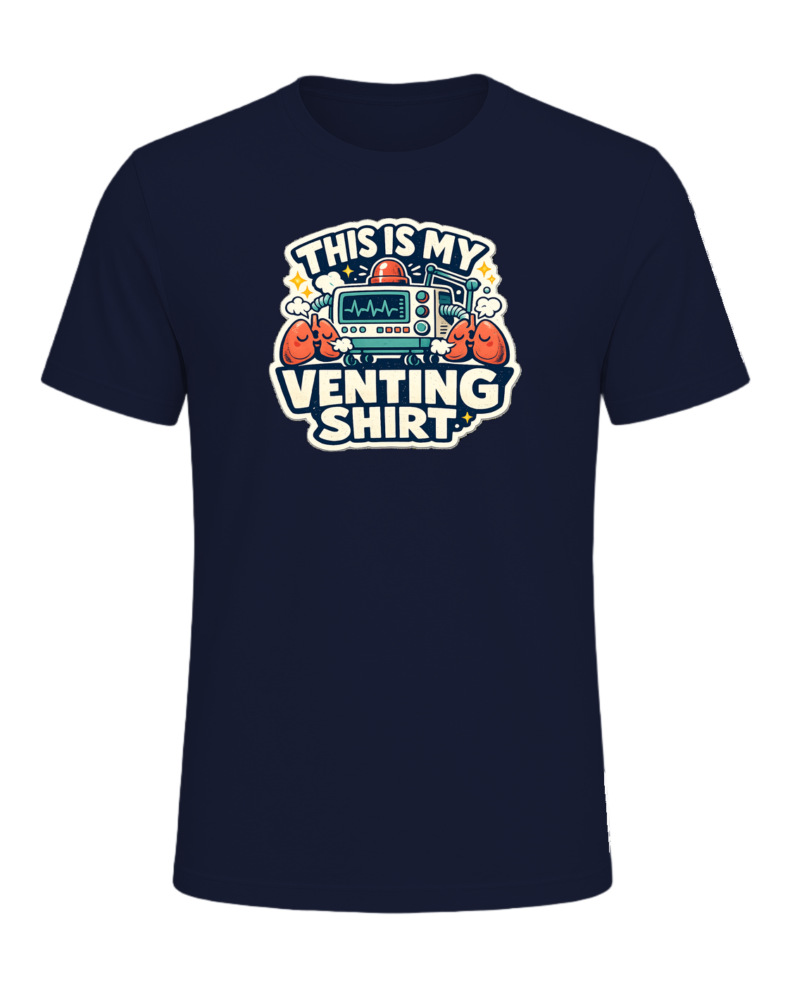 This Is My Venting Shirt Tee — Navy