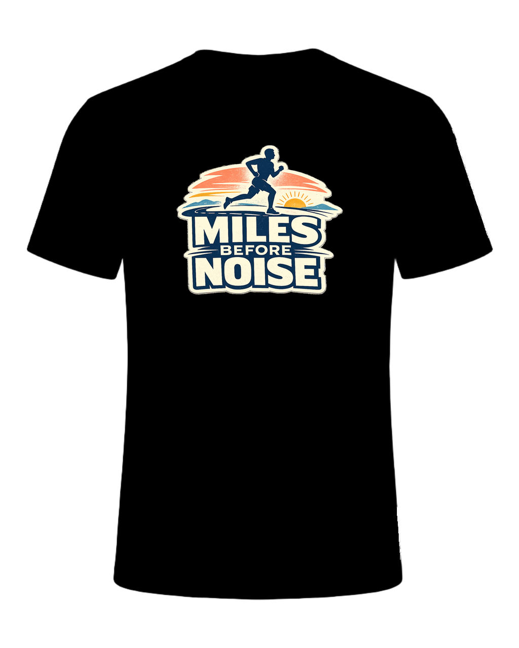 Miles Before Noise Tee — Black