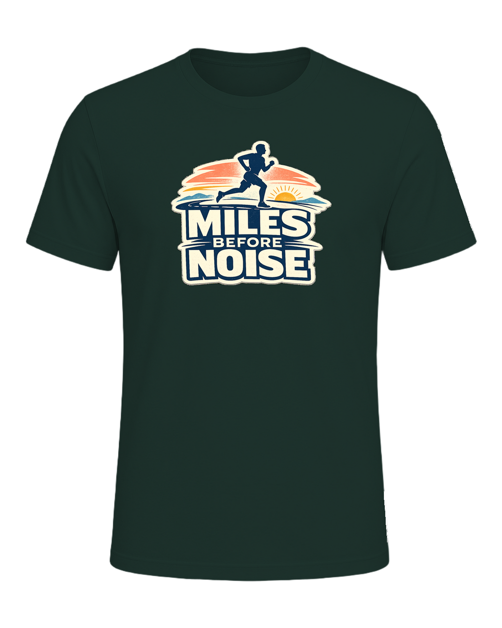 Miles Before Noise Tee — Forest
