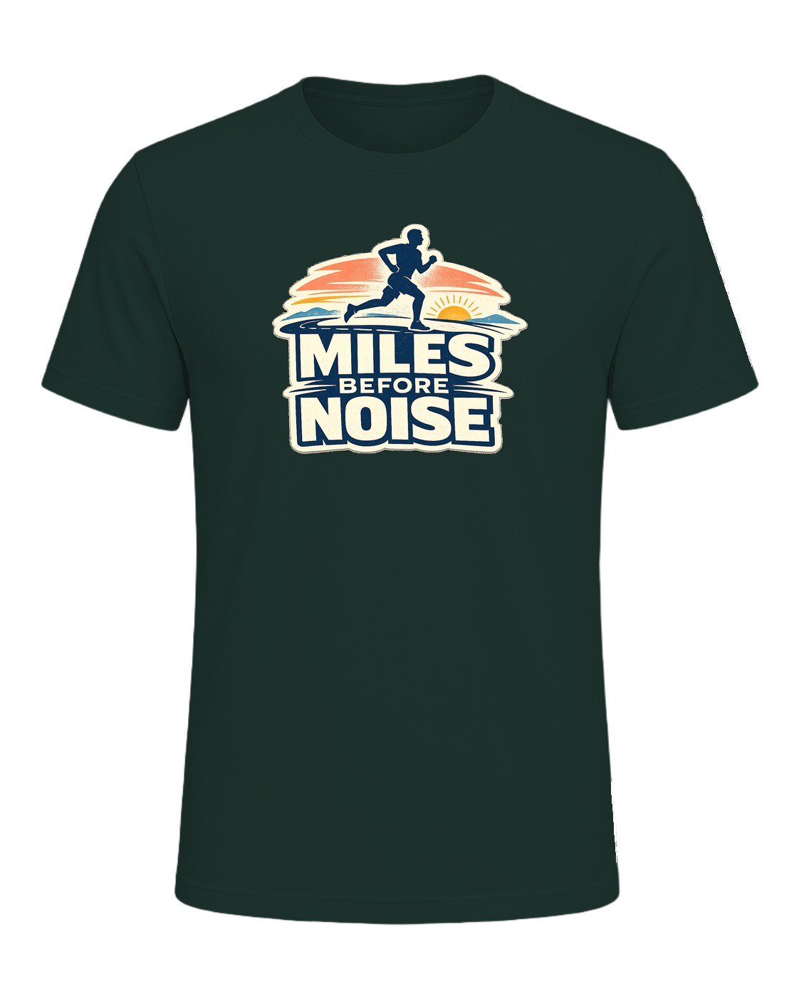 Miles Before Noise Tee — Forest