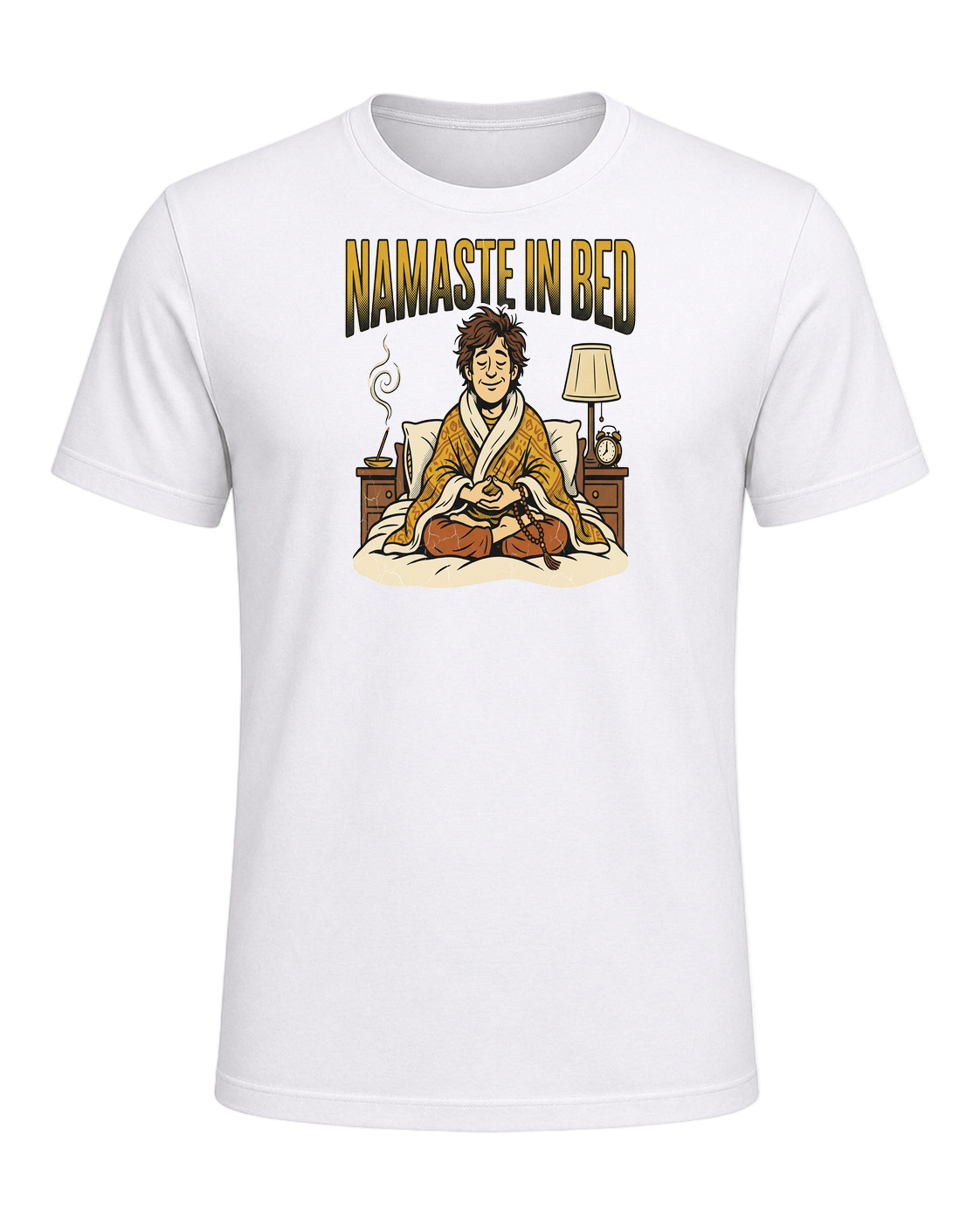 NAMASTE IN BED — White