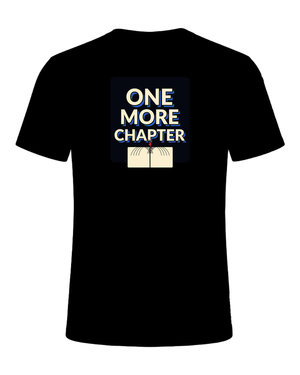 One More Chapter Book Lover T-Shirt — Black