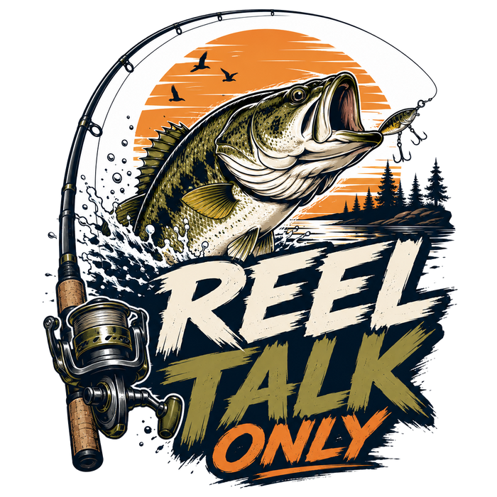 REEL TALK ONLY - Retro Badge Tee