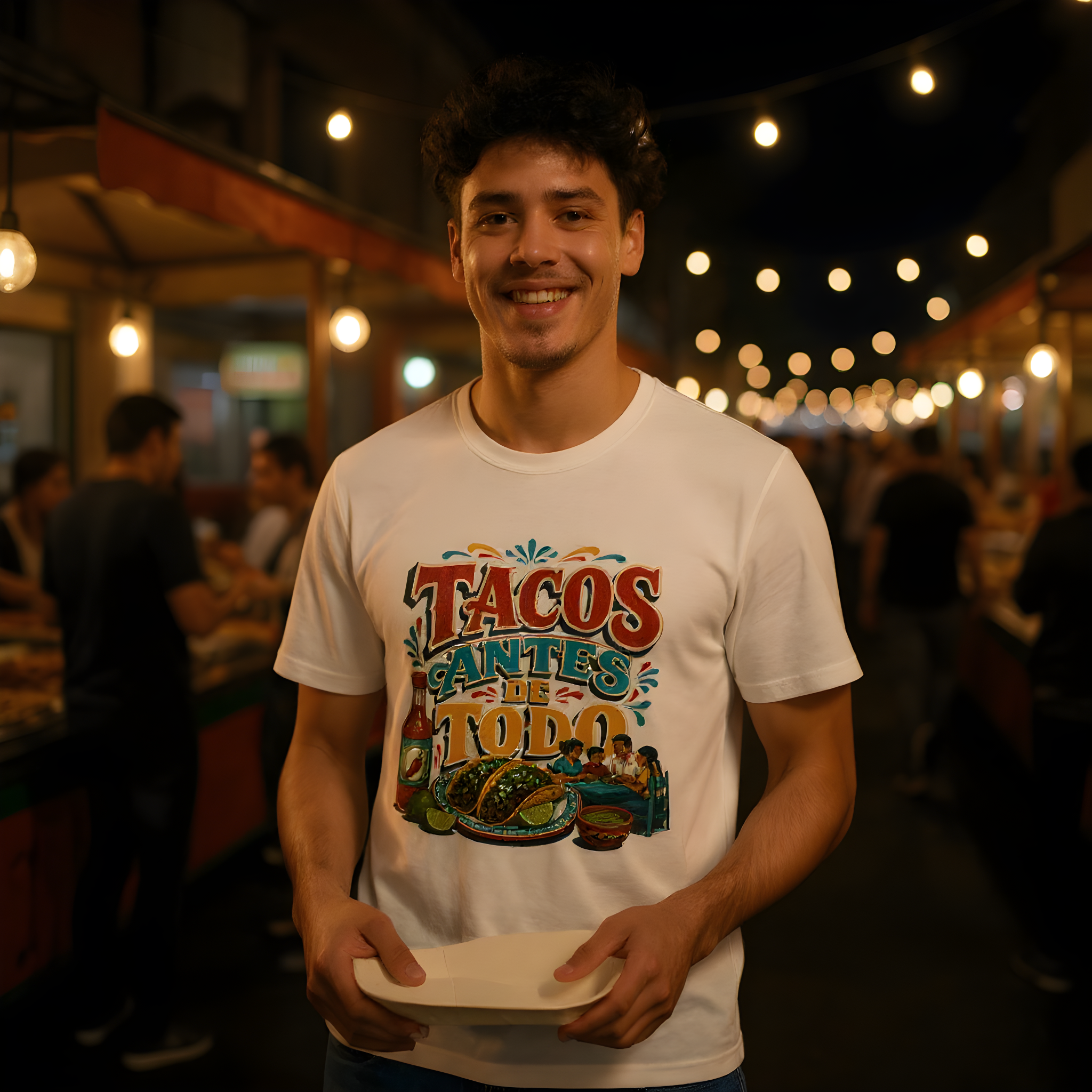Taco Gift T-Shirt — Tacos Antes De Todo — t-shirt design