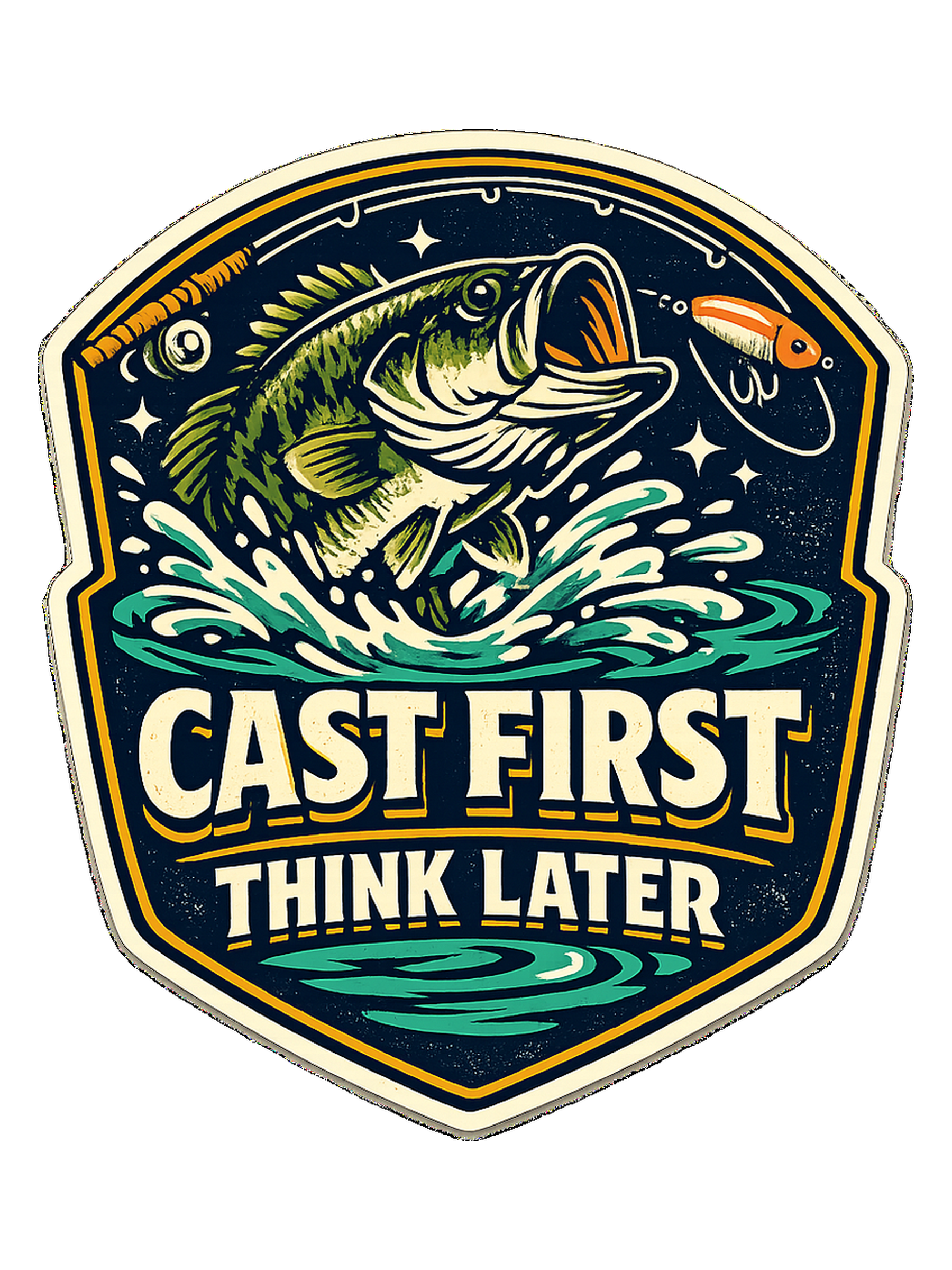 Cast First Think Later Tee