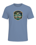 Cast First Think Later Tee — Steel Blue