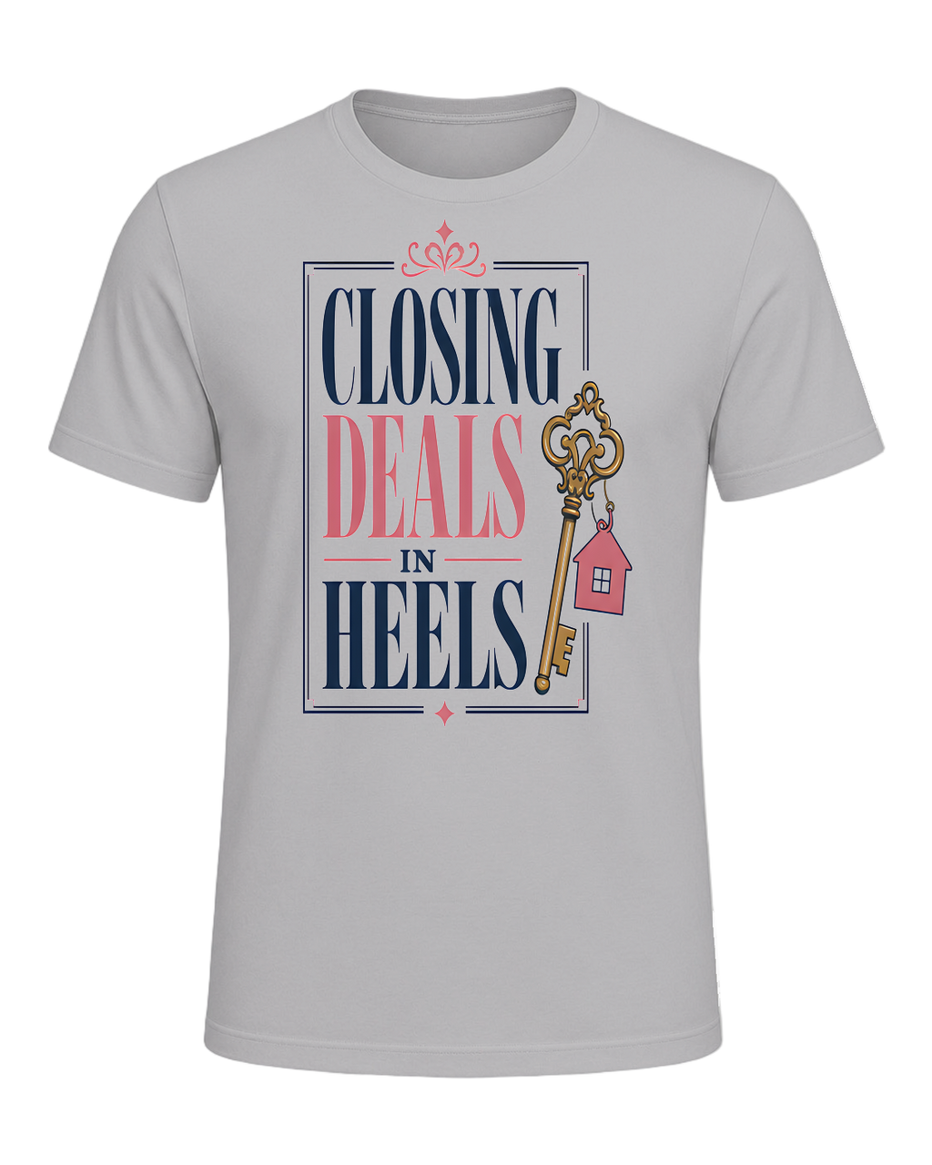 CLOSING DEALS IN HEELS — Athletic Heather