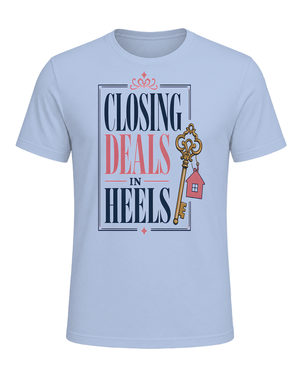 CLOSING DEALS IN HEELS — Baby Blue