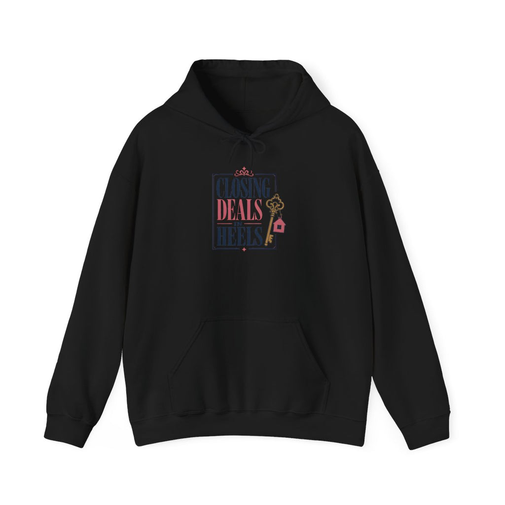 CLOSING DEALS IN HEELS Hoodie — Black