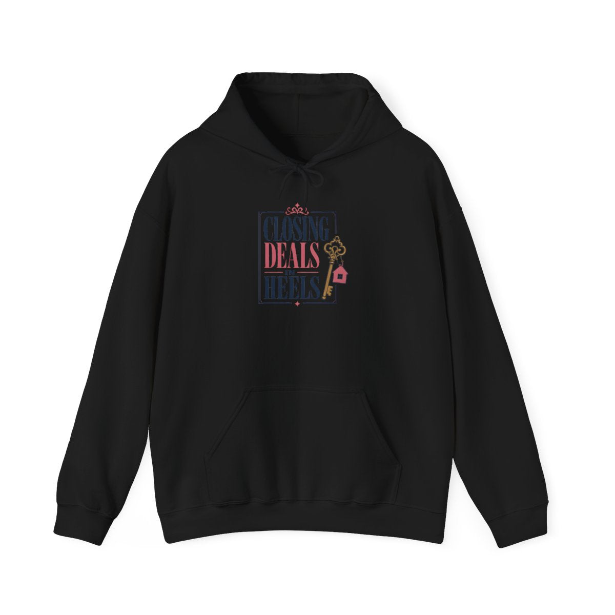 CLOSING DEALS IN HEELS Hoodie — Black