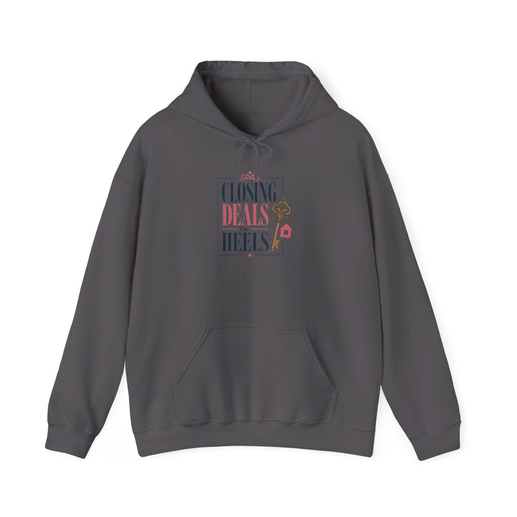 CLOSING DEALS IN HEELS Hoodie — Charcoal