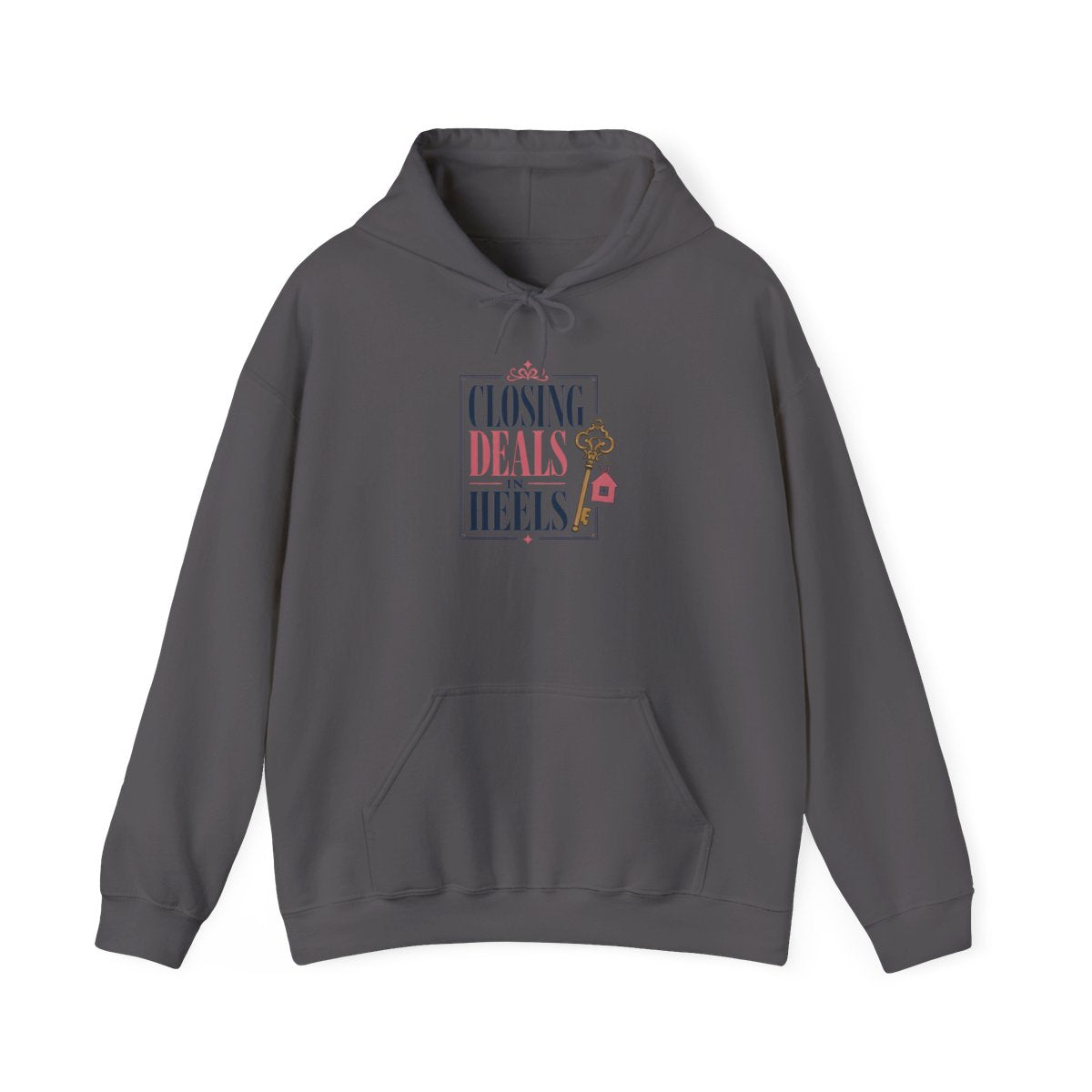 CLOSING DEALS IN HEELS Hoodie — Charcoal