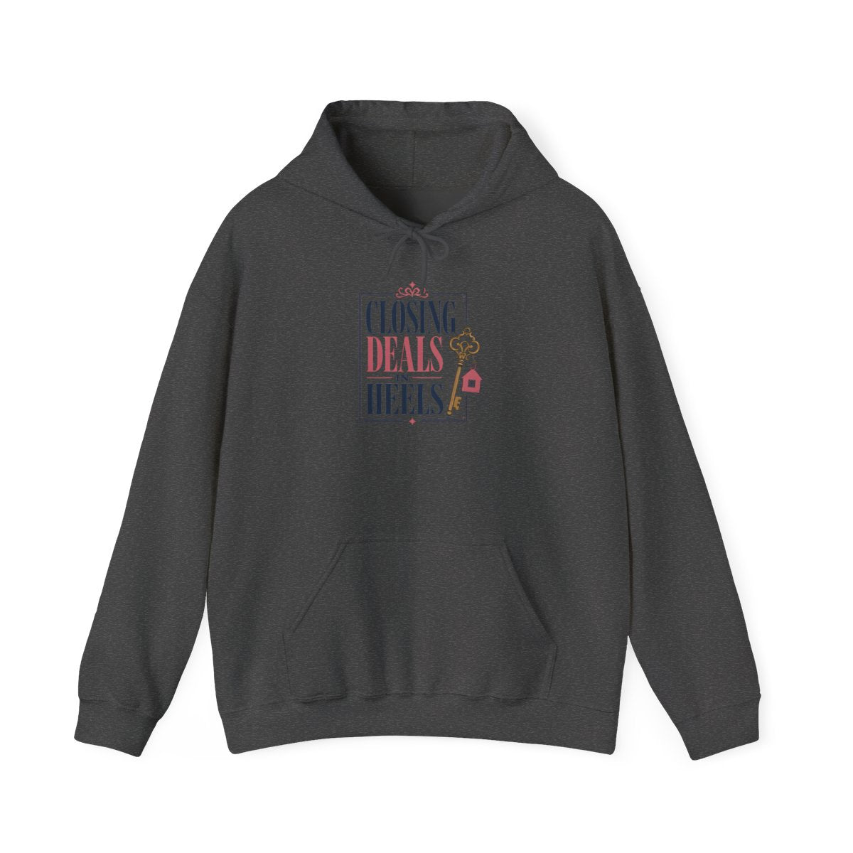 CLOSING DEALS IN HEELS Hoodie — Dark Heather