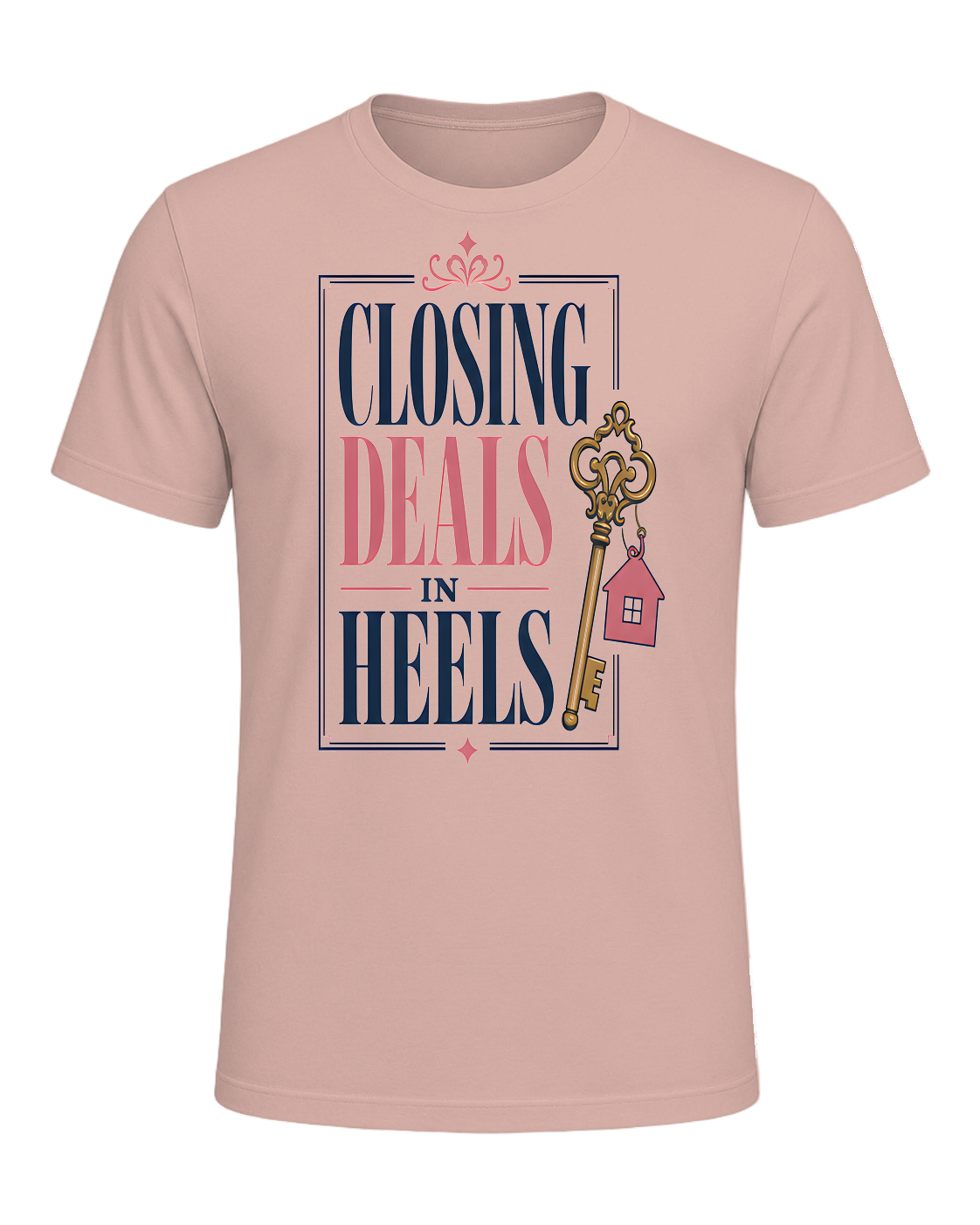 CLOSING DEALS IN HEELS — Heather Prism Peach
