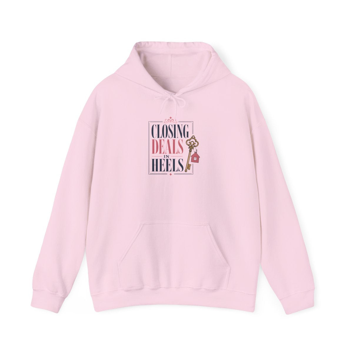 CLOSING DEALS IN HEELS Hoodie — Light Pink