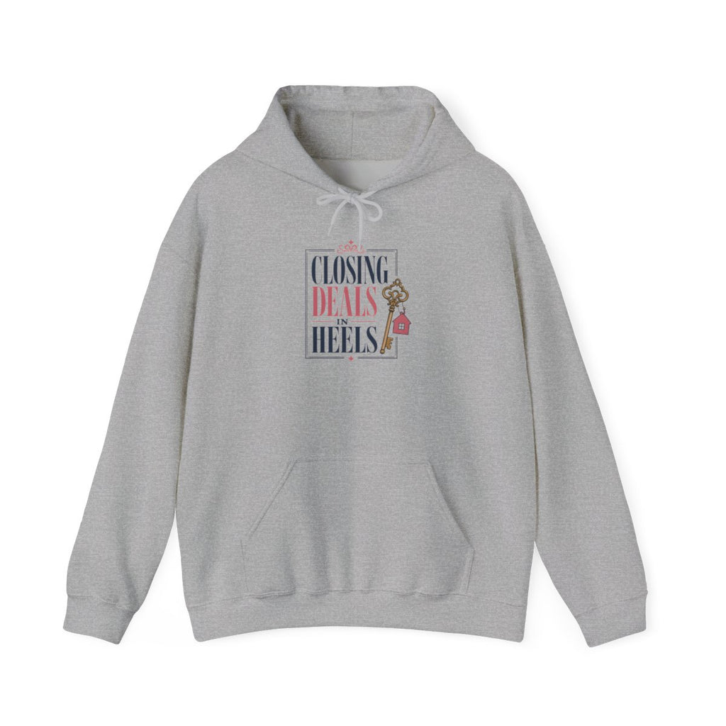 CLOSING DEALS IN HEELS Hoodie — Sport Grey