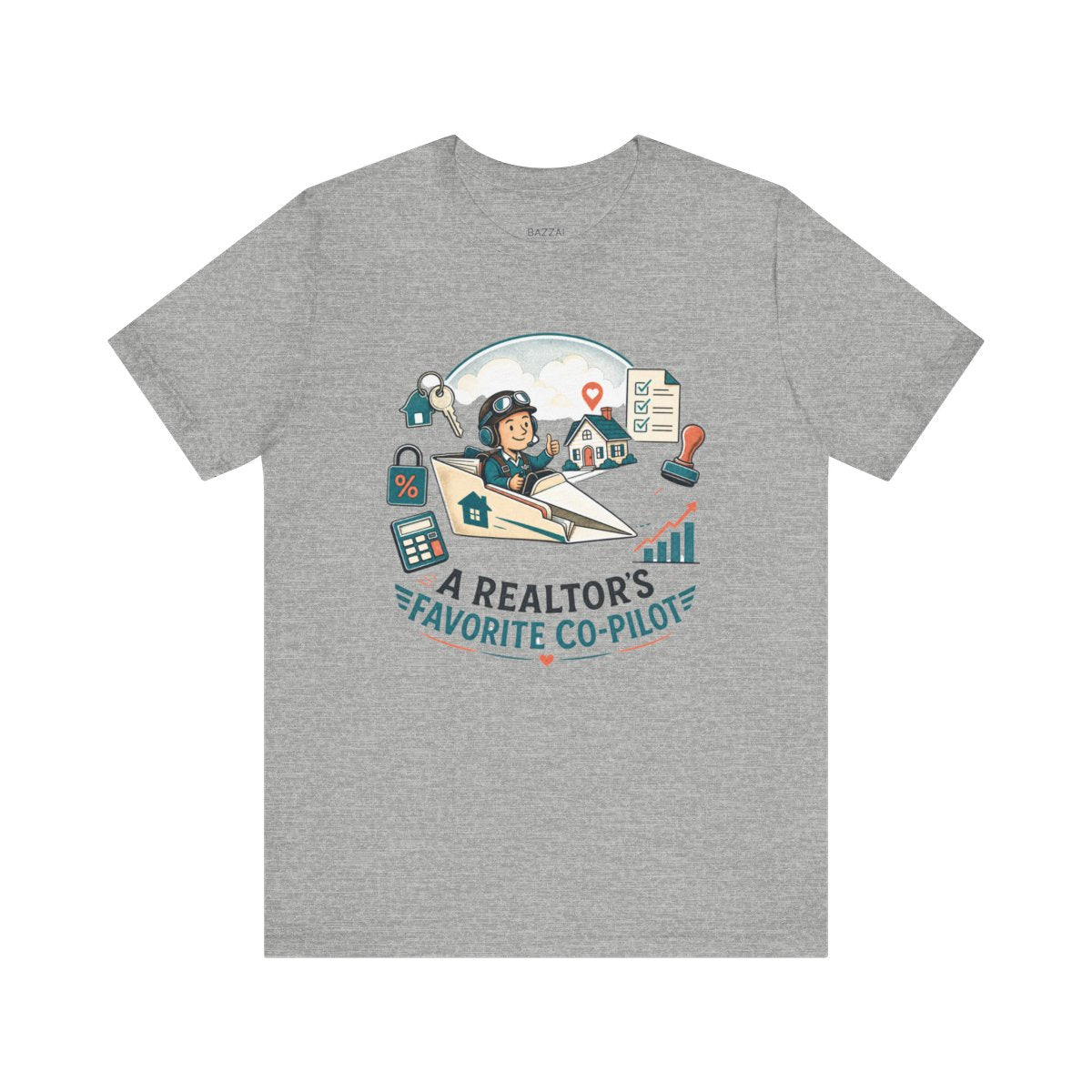 Loan Officer T-Shirt — A Realtor's Favorite Co-Pilot — mortgage t-shirt design