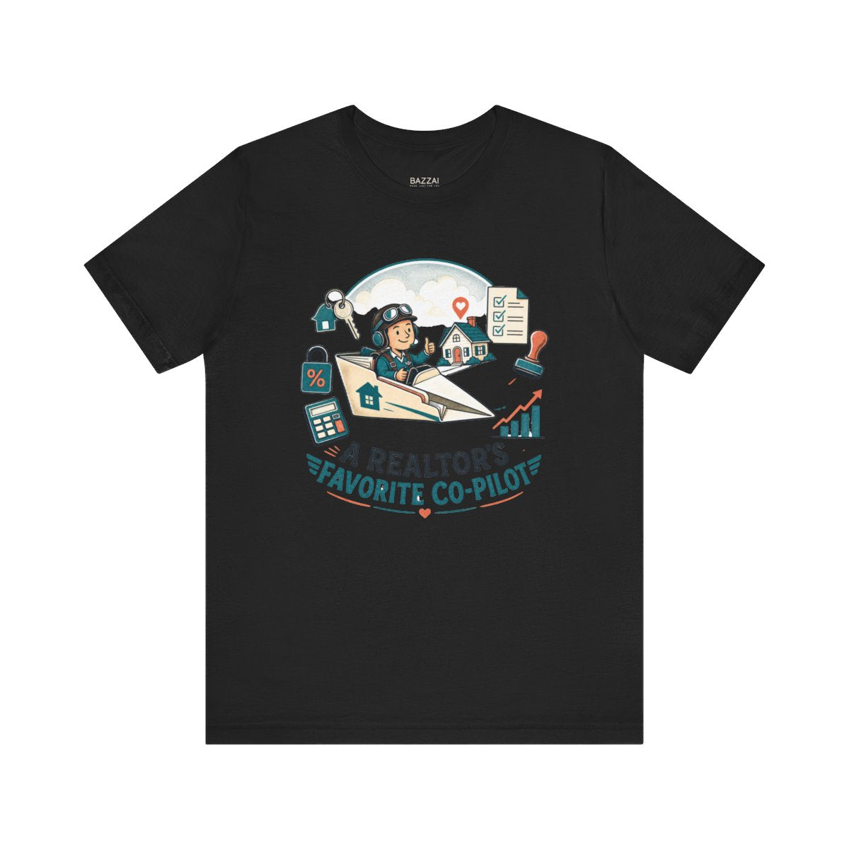 Loan Officer T-Shirt — A Realtor's Favorite Co-Pilot — mortgage t-shirt design