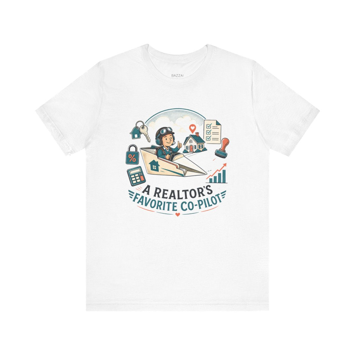 Loan Officer T-Shirt — A Realtor's Favorite Co-Pilot — mortgage t-shirt design