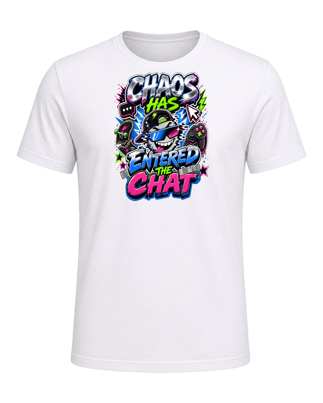 CHAOS HAS ENTERED THE CHAT — White