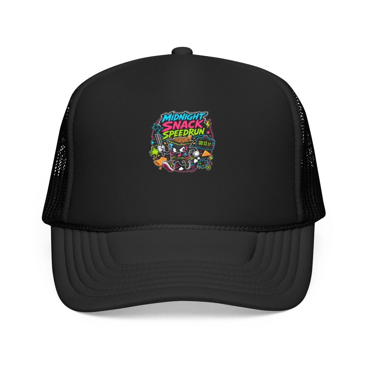 Funny Gamer Hat — Midnight Snack Speedrun — hat design