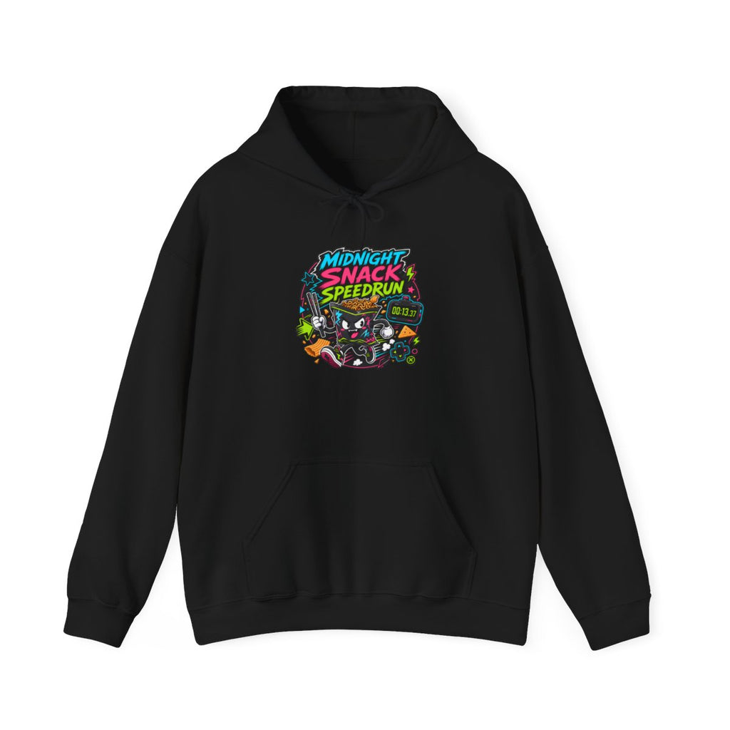 Funny Gamer Hoodie — Midnight Snack Speedrun — hoodie design