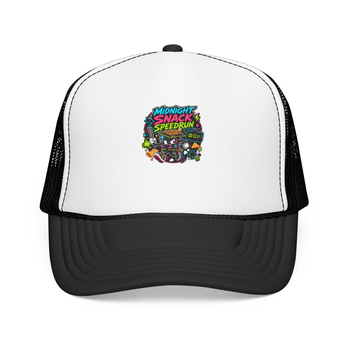 Funny Gamer Hat — Midnight Snack Speedrun — hat design