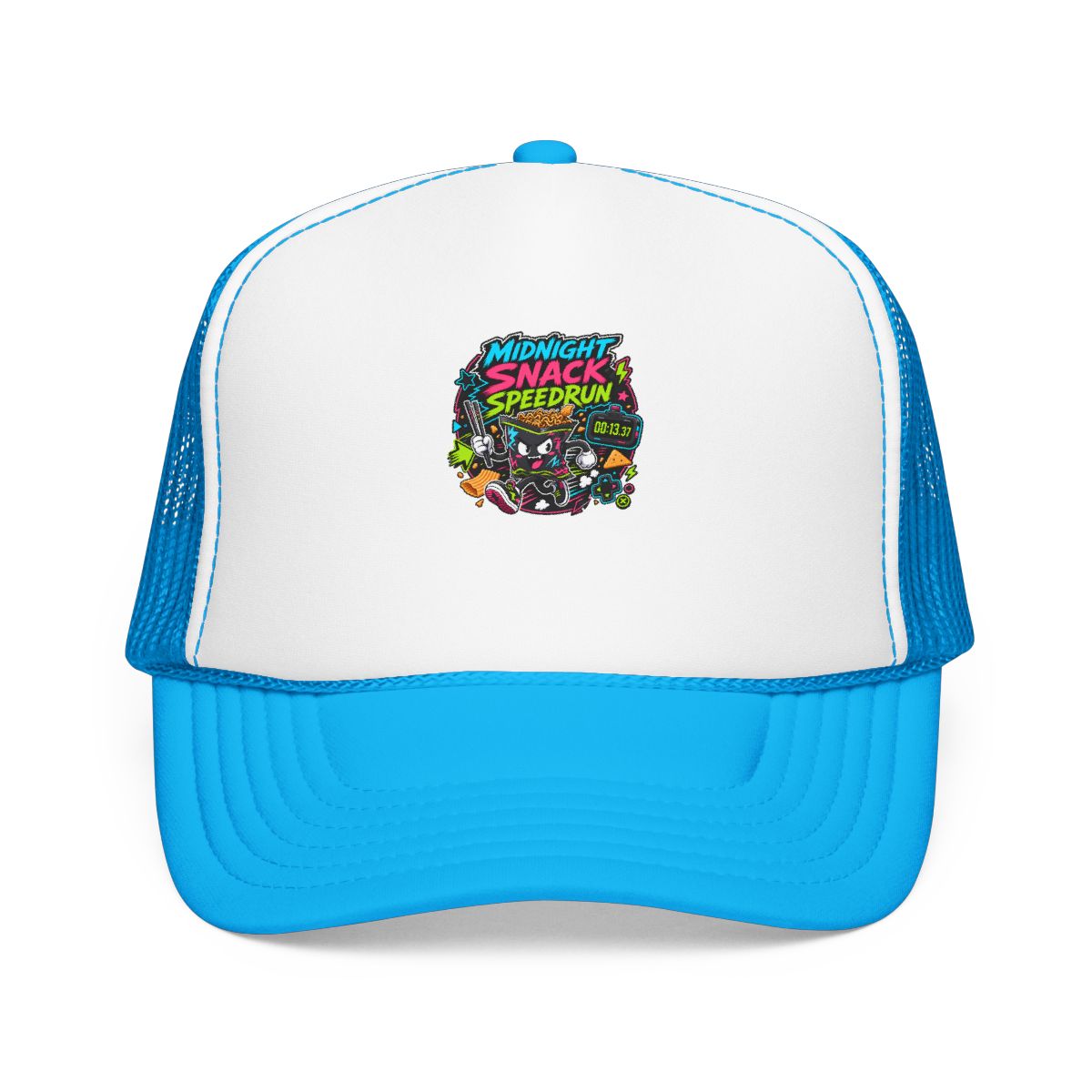 Funny Gamer Hat — Midnight Snack Speedrun — hat design