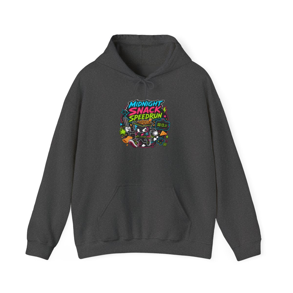 Funny Gamer Hoodie — Midnight Snack Speedrun — hoodie design