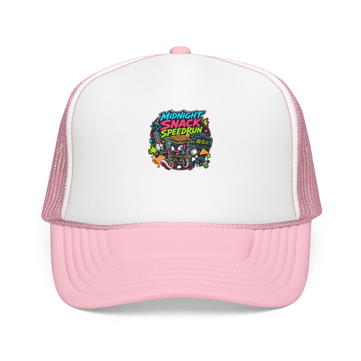 Funny Gamer Hat — Midnight Snack Speedrun — hat design