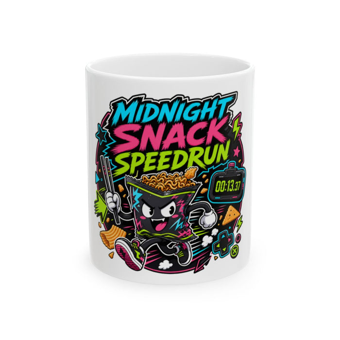 Funny Gamer Mug — Midnight Snack Speedrun