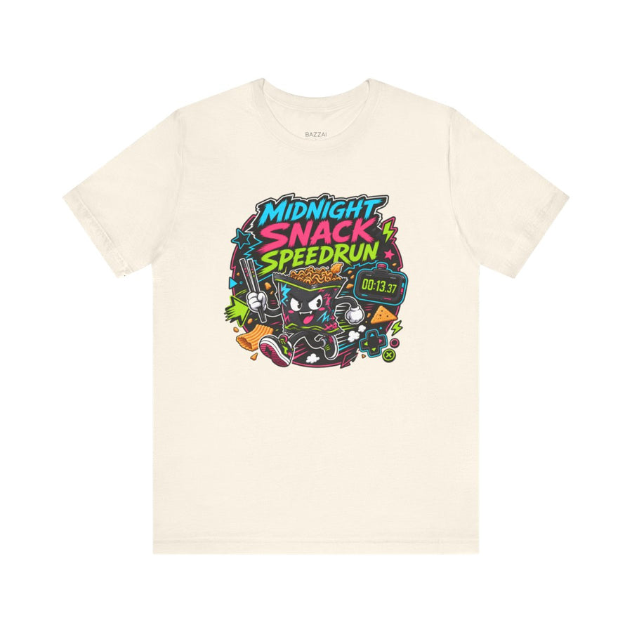 Funny Gamer T-Shirt — Midnight Snack Speedrun