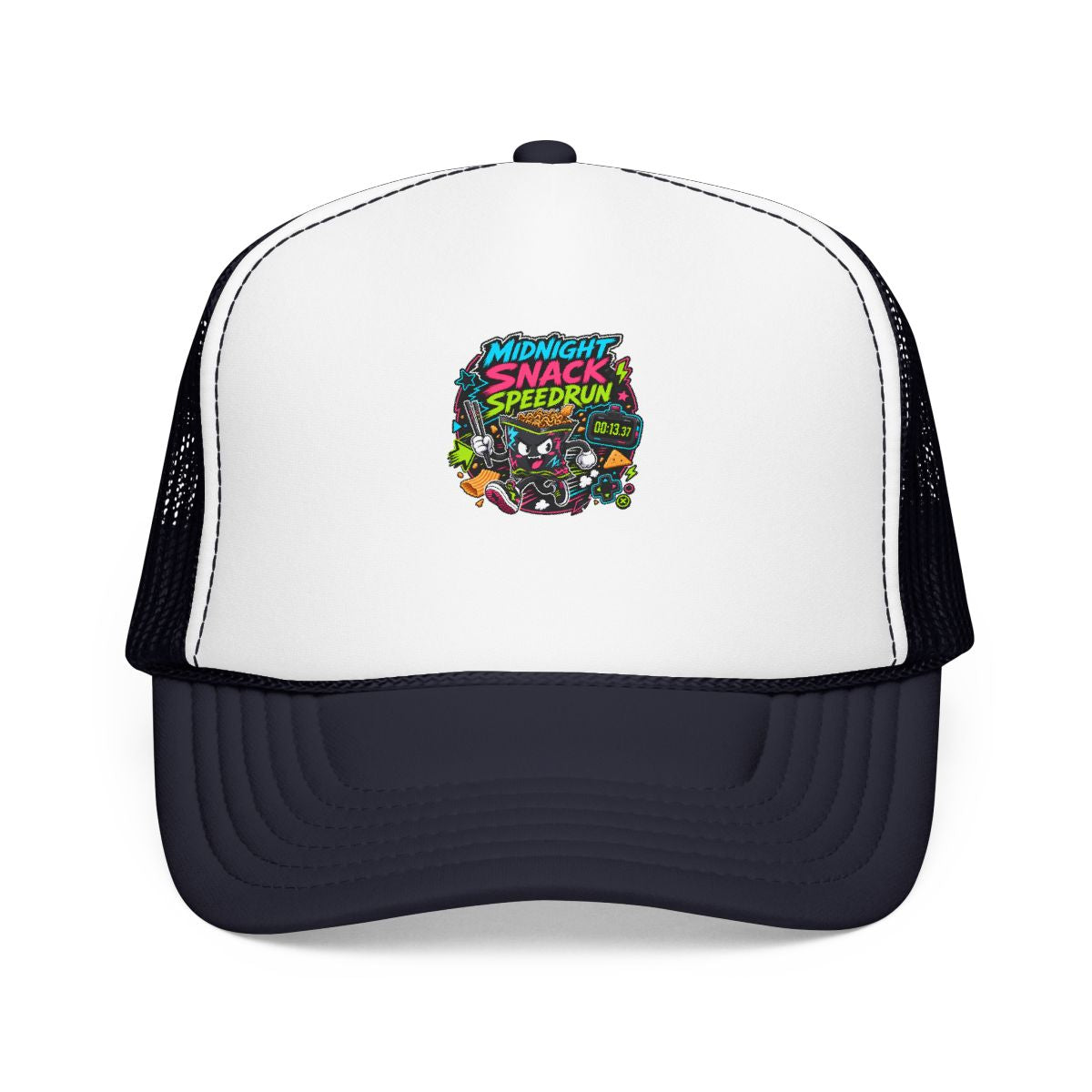 Funny Gamer Hat — Midnight Snack Speedrun — hat design