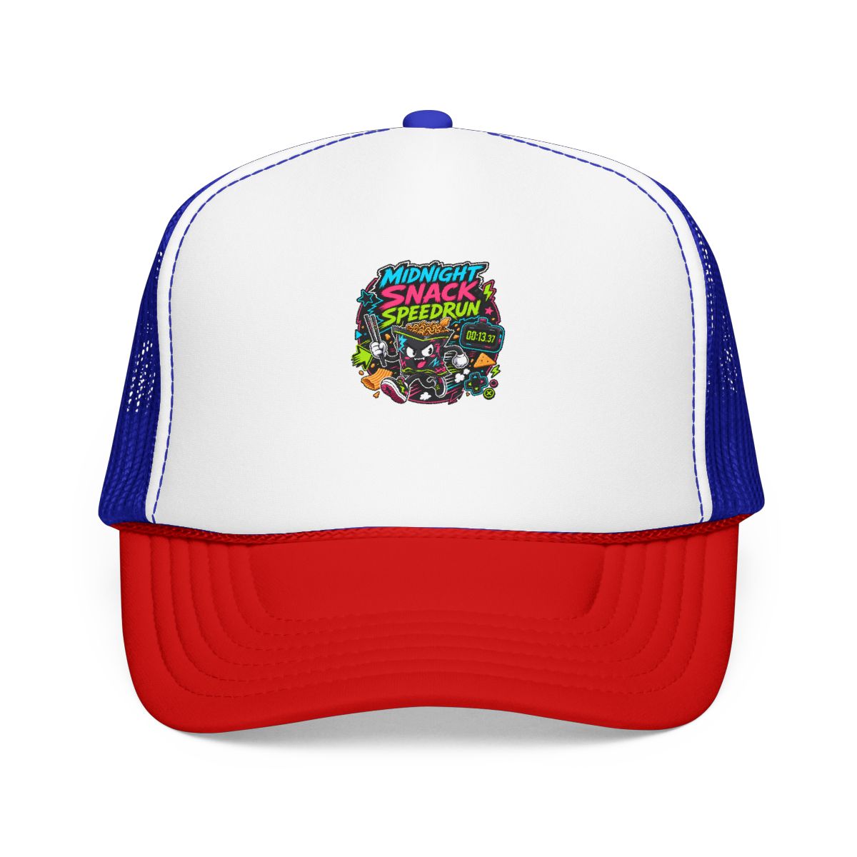 Funny Gamer Hat — Midnight Snack Speedrun — hat design
