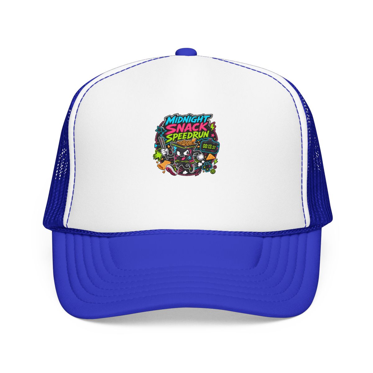 Funny Gamer Hat — Midnight Snack Speedrun — hat design