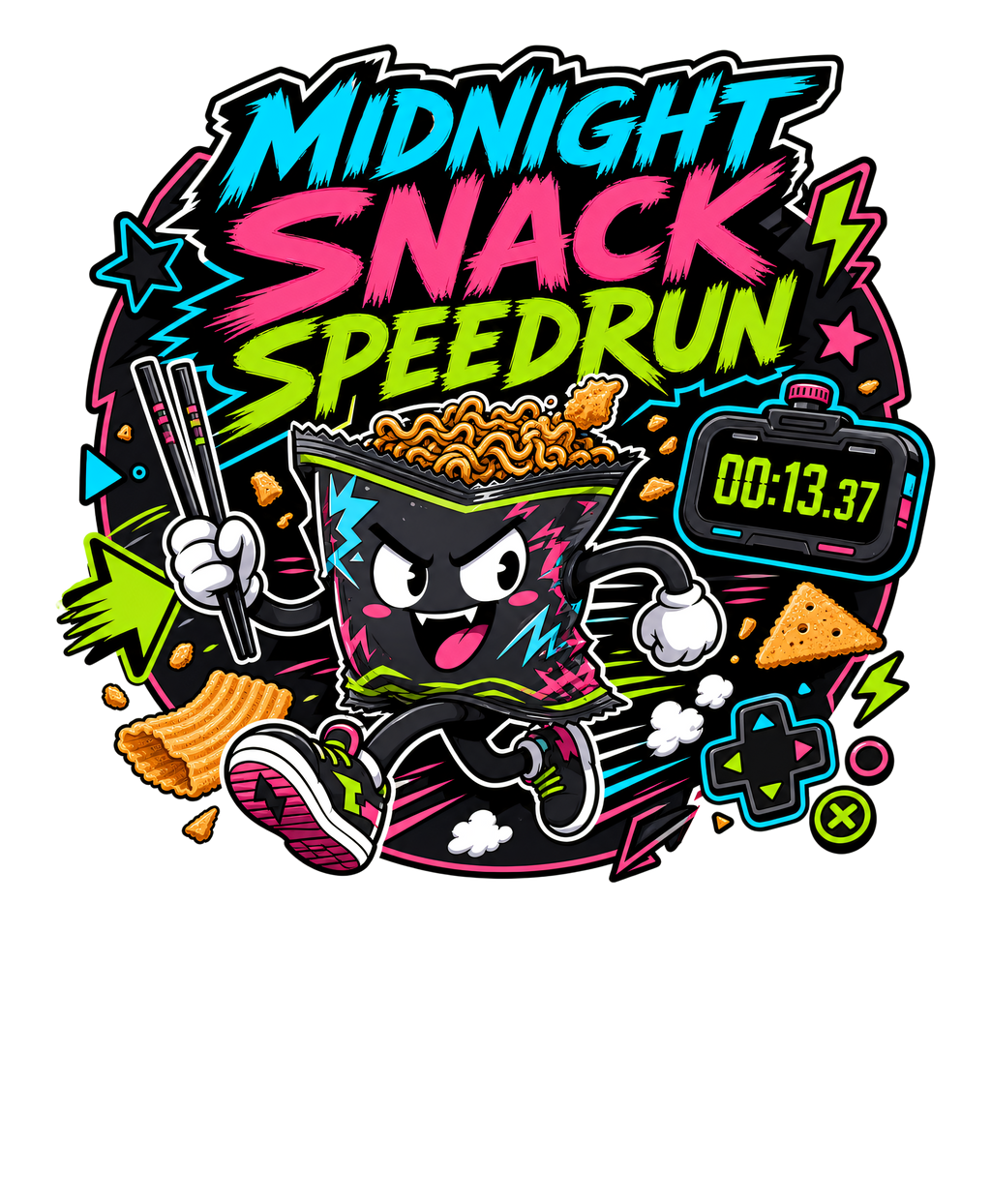 Midnight Snack Speedrun Sticker