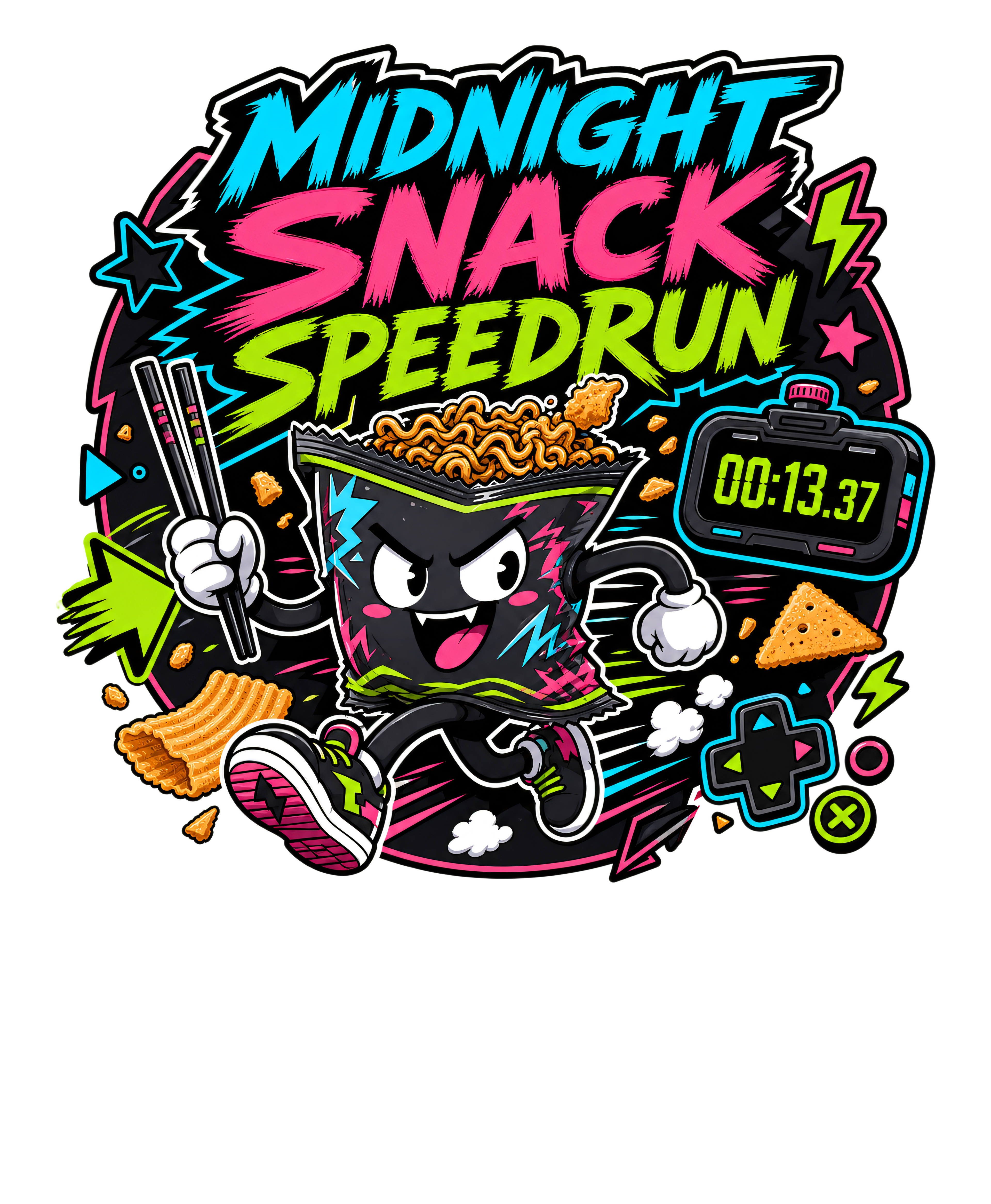 Midnight Snack Speedrun Sticker