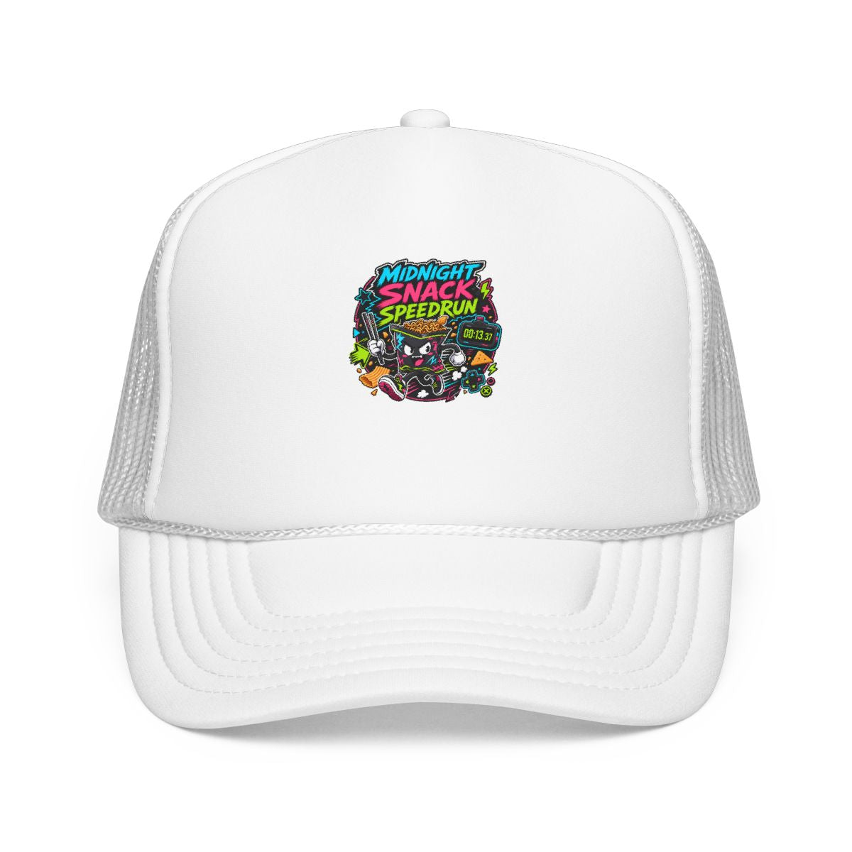 Funny Gamer Hat — Midnight Snack Speedrun — hat design